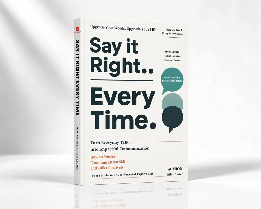 Say It Right Every Time by Miles Carter