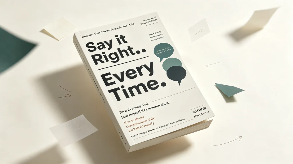 Say It Right Every Time When You Know What You Want to Say