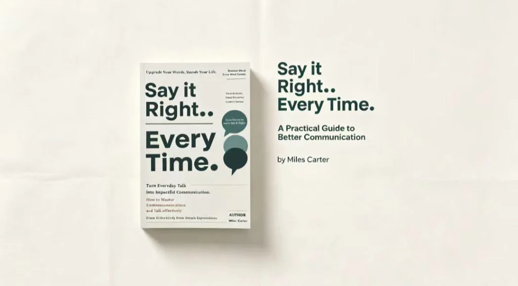 Say It Right Every Time by Miles Carter: A Practical Guide to Better Communication